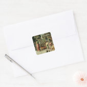 Paul Preaching at Athens (Cartoon für den Sist Quadratischer Aufkleber (Umschlag)