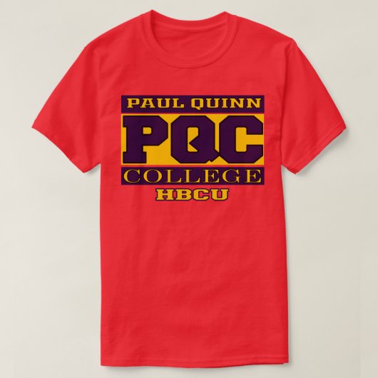 Paul Quinn Uni Apparel 1 T-Shirt (Design vorne)