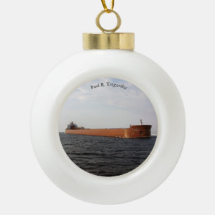 Paul R. Tregurtha Ball oder Schneeflocke Keramik Kugel-Ornament