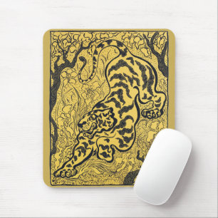 Paul Ranson Vintage Art Nouveau Gelber Tiger Druck Mousepad