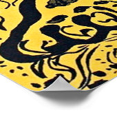 Paul Ranson's Tiger im Dschungel - Retro Art Poster (Ecke)