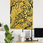 Paul Ranson's Tiger im Dschungel - Retro Art Poster (Heimbüro)