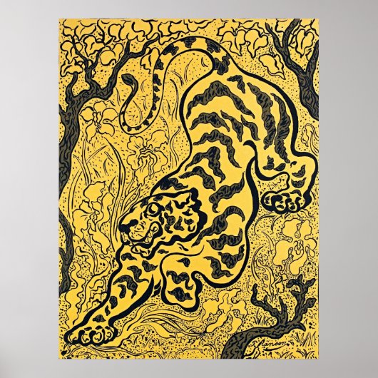 Paul Ranson's Tiger im Dschungel - Retro Art Poster (Vorne)