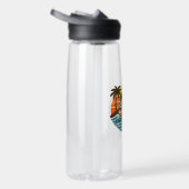 Paul Retro Sunset Name Design Trinkflasche (Rechts)