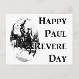 Paul Revere Day Postkarte