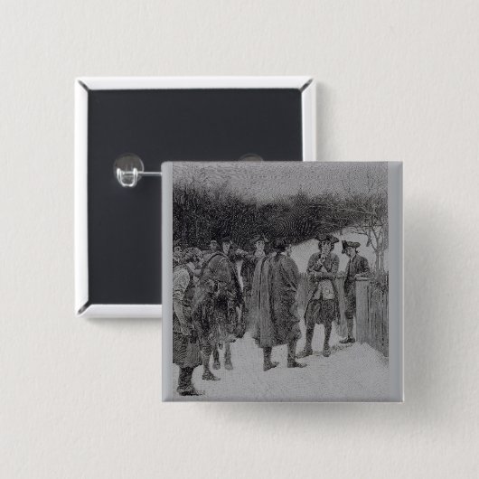 Paul Revere, der Sullivan Nachrichten holt Button (Vorne & Hinten)