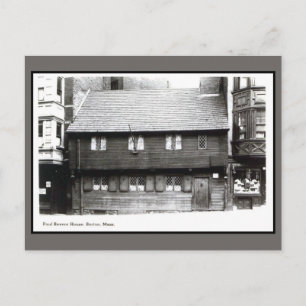 Paul Revere House Boston MA Foto Vintagen 1900er Postkarte