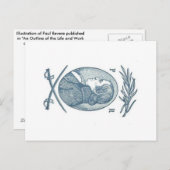 Paul Revere Postcard Postkarte (Vorne/Hinten)