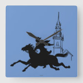 Paul Revere Quadratische Wanduhr (Vorderseite)