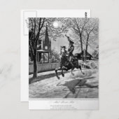 Paul Reveres Fahrt. 1775_War Image Postkarte (Vorne/Hinten)
