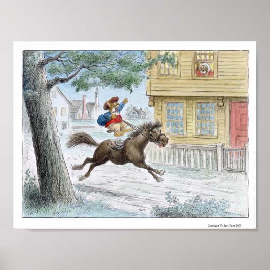 Paul Reveres Ride Print von Wallace Tripp Poster (Vorne)