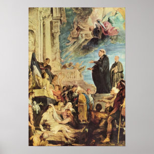 Paul Rubens - das Wunder von St Francis Xavier Poster