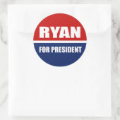 Paul Ryan 2012 Runder Aufkleber (Tasche)