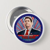Paul Ryan für Präsidenten 2016 Button (Vorne & Hinten)