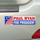 Paul Ryan für Präsidenten Autoaufkleber (Auf Auto)