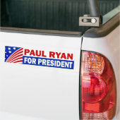 Paul Ryan für Präsidenten Autoaufkleber (Auf Lkw)