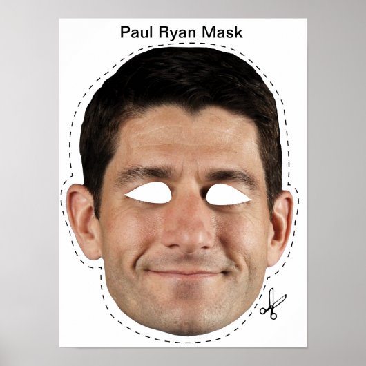 Paul Ryan Halloween Mask Poster (Vorne)