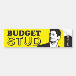 Paul Ryan ist ein Budget Bolzen-Autoaufkleber! Autoaufkleber