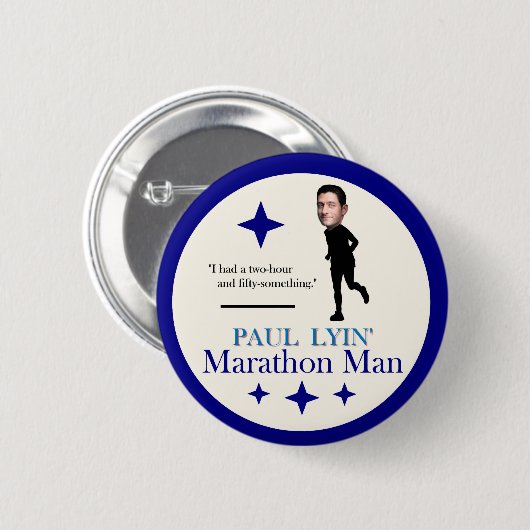 Paul Ryan Marathon Man Button (Vorne & Hinten)