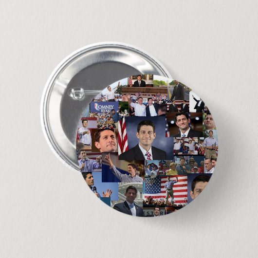 Paul Ryan republikanisches VP Button (Vorne & Hinten)