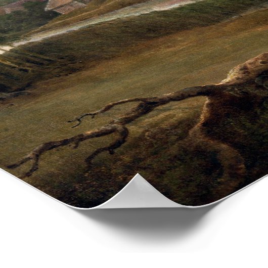 Paul Sandby Ely Cathedral Poster (Ecke)