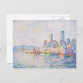 Paul Signac - Antibes, die Türme Postkarte (Vorne/Hinten)
