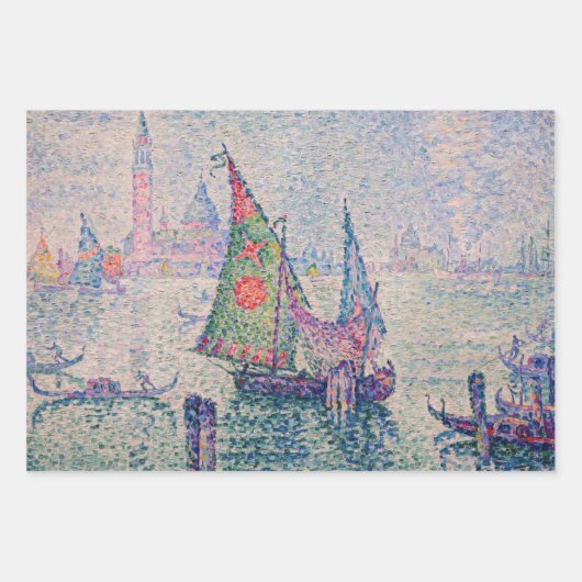 Paul Signac - Auswahl der Meisterwerke in Venedig Geschenkpapier Set (Vorderseite 3)