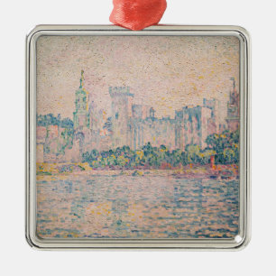 Paul Signac - Avignon, Morgen Ornament Aus Metall