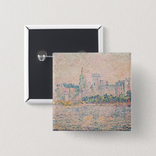Paul Signac - Avignon, Morning Button (Vorne & Hinten)