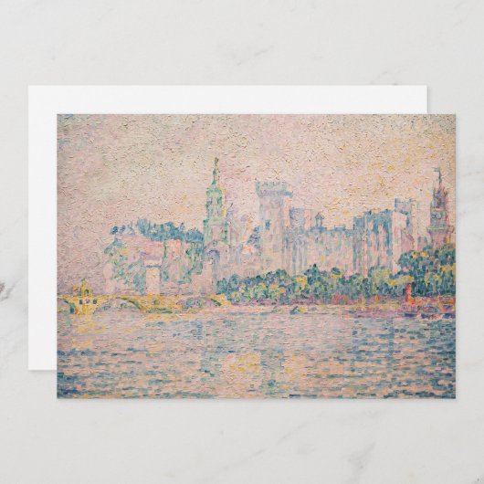 Paul Signac - Avignon, Morning Einladung (Vorne/Hinten)
