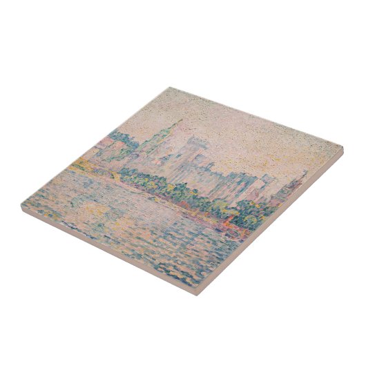 Paul Signac - Avignon, Morning Fliese (Seite)