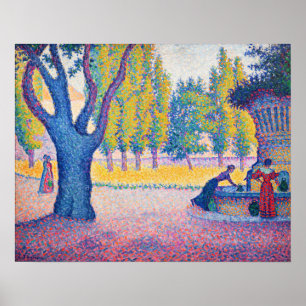 Paul Signac - Brunnen des Lices, Saint-Tropez Poster