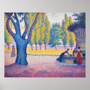 Paul Signac - Brunnen des Lices, Saint-Tropez Poster
