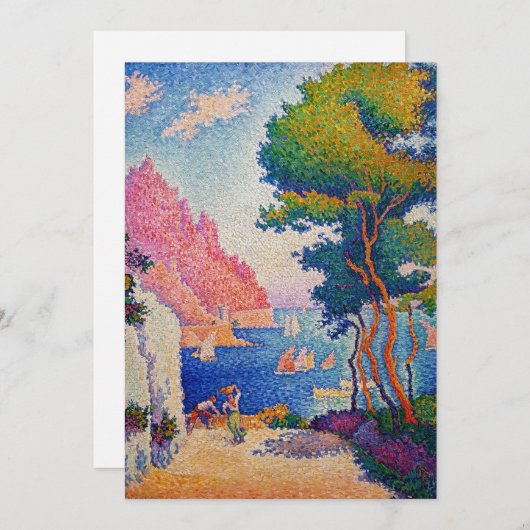 Paul Signac - Capo di Noli Dankeskarte (Vorne/Hinten)