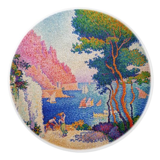 Paul Signac - Capo di Noli Keramikknauf (Vorderseite)