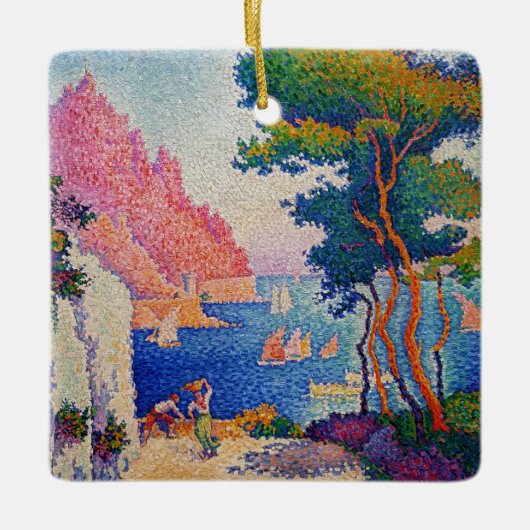 Paul Signac - Capo di Noli Keramikornament (Vorderseite)