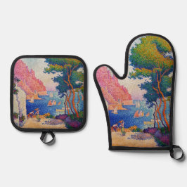 Paul Signac - Capo di Noli Ofenhandschuh & Topflappen-Set