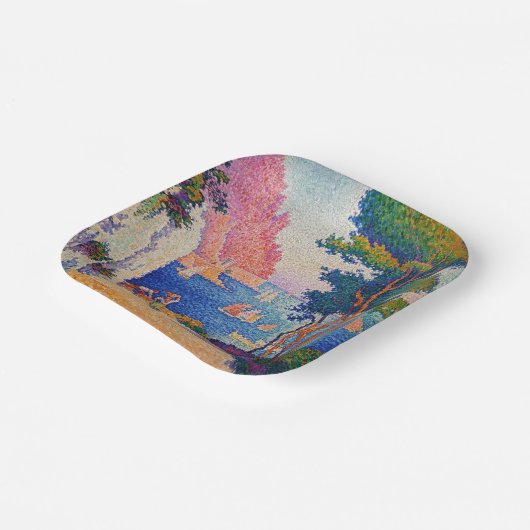 Paul Signac - Capo di Noli Pappteller (Gewinkelt)