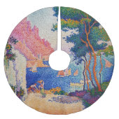 Paul Signac - Capo di Noli Polyester Weihnachtsbaumdecke (Vorderseite)