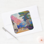 Paul Signac - Capo di Noli Quadratischer Aufkleber (Umschlag)