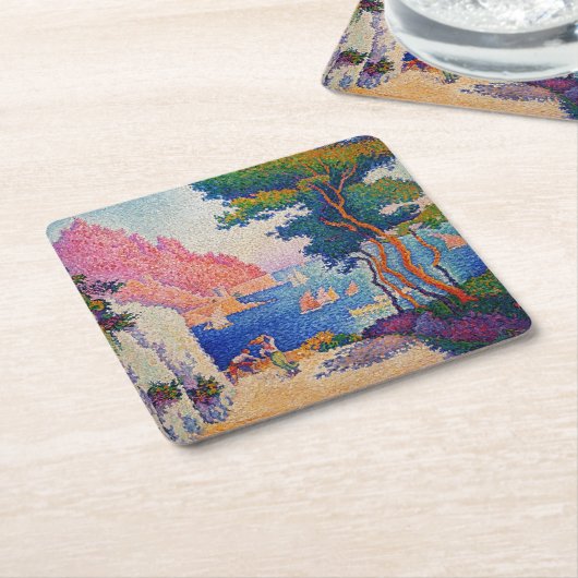 Paul Signac - Capo di Noli Rechteckiger Pappuntersetzer (angewinkelt)