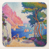 Paul Signac - Capo di Noli Rechteckiger Pappuntersetzer (Vorderseite)