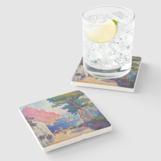 Paul Signac - Capo di Noli Steinuntersetzer (Seitenansicht)