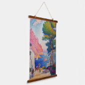 Paul Signac - Capo di Noli Wandteppich Mit Holzrahmen (Gewinkelt)