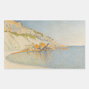 Paul Signac - Cassis, Cap Lombard, Opus 196 Rechteckiger Aufkleber