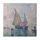 Paul Signac - Das grüne Segel Fliese (Vorderseite)