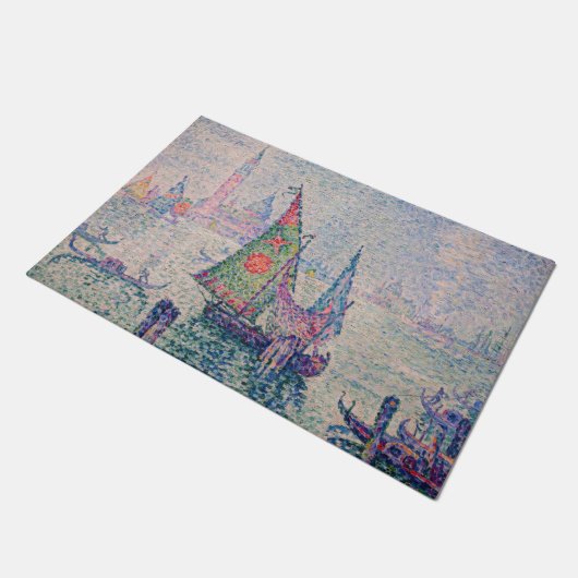 Paul Signac - Das grüne Segel Fußmatte (Schrägansicht)