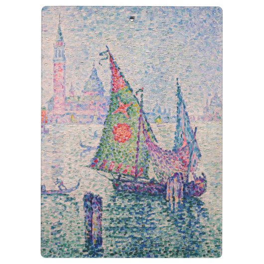 Paul Signac - Das grüne Segel Klemmbrett (Rückseite)
