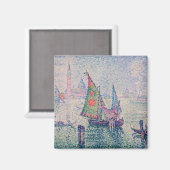 Paul Signac - Das grüne Segel Magnet (Vorderseite/Rückseite)