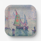 Paul Signac - Das grüne Segel Pappteller (Vorderseite)